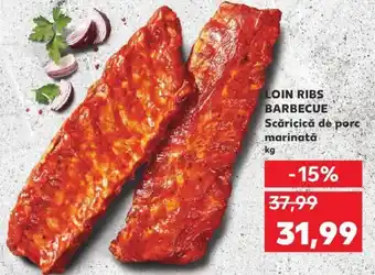 Kaufland Loin ribs barbecue Scăricică de porc marinată kg Ofertă
