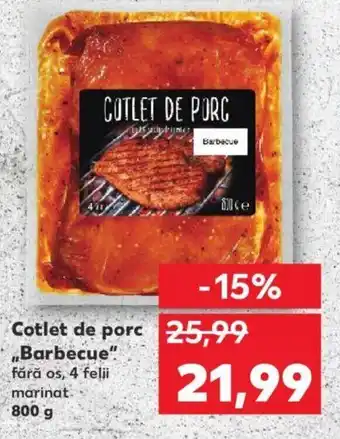 Kaufland Cotlet de porc "Barbecue" 800g Ofertă