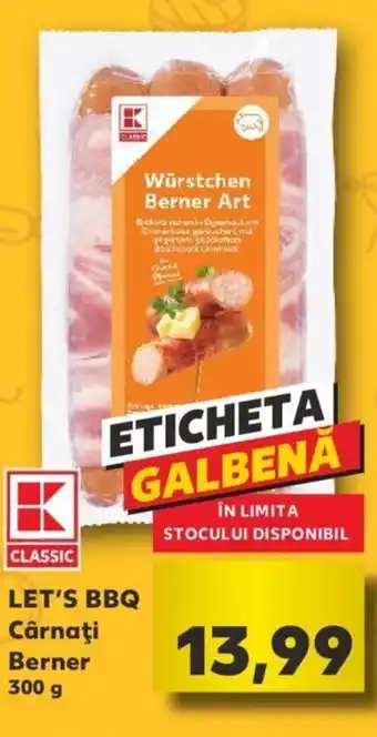 K-Classic let's bbq Cârnați Berner 300g