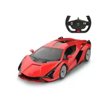 Masinuta cu telecomanda, rastar, lamborghini sian, rosu, 1:14