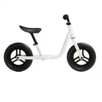 Bicicletă fără pedale runride 100 10'' alb-negru copii