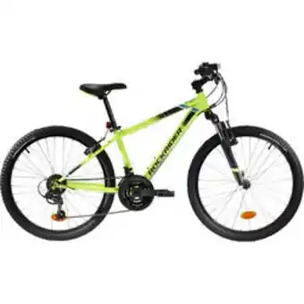 Decathlon Bicicletă mtb rockrider st500 24 galben fluo copii 9-12 ani Ofertă