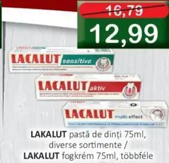 CBA LAKALUT pastă de dinți 75ml, diverse sortimente Ofertă