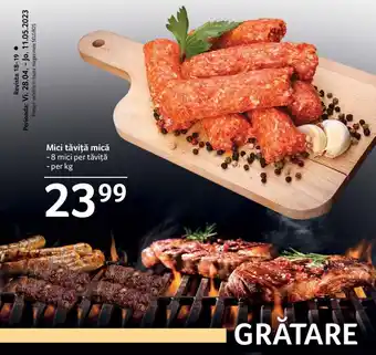 Selgros Mici tăviță mică - 8 mici per tăviţă - per kg Ofertă