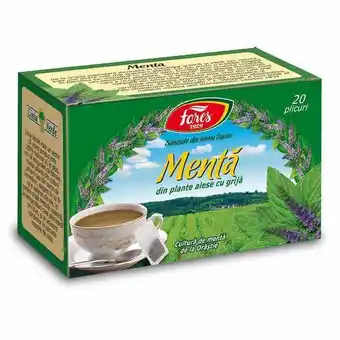 Auchan Ceai fares de menta 20 g / 20 de plicuri Ofertă