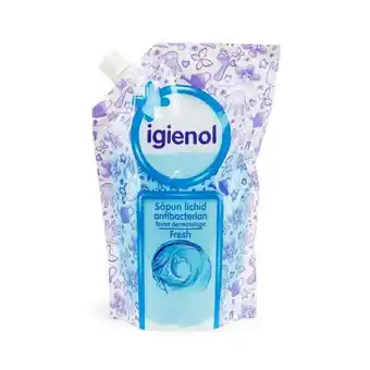 Auchan Sapun lichid antibacterian fresh, rezerva, igienol, 500 ml Ofertă