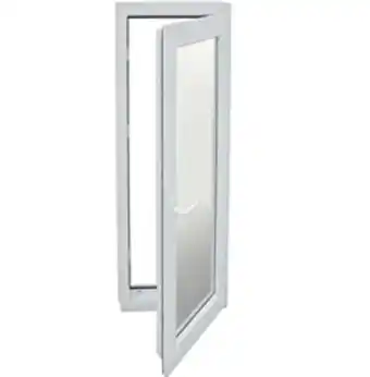 Brico Depôt Usa termopan pvc interior/exterior, batanta, cu geam, 3 c, alb, dreapta, simpla deschidere, 76 x 205 cm • weiss Ofertă