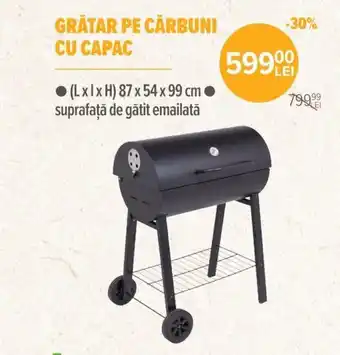 Carrefour GRĂTAR PE CĂRBUNI CU CAPAC Ofertă