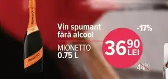 Carrefour MIONETTO Vin spumant fără alcool 0,75l Ofertă