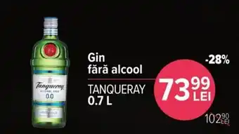 Carrefour Tanqueray Gin fără alcool 0,7l Ofertă