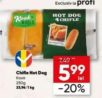 PROFI Kook Chifle Hot Dog 250g Ofertă