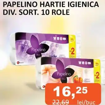 Unicarm PAPELINO HARTIE IGIENICA DIV. SORT. 10 ROLE Ofertă