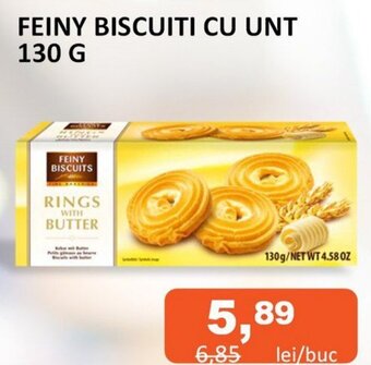 Unicarm FEINY BISCUITI CU UNT 130 G Ofertă