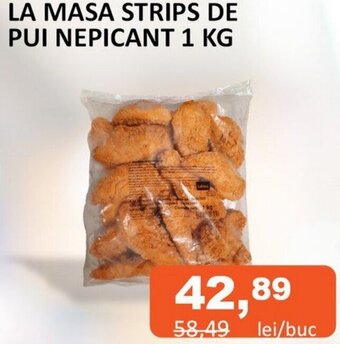 Unicarm LA MASA STRIPS DE PUI NEPICANT 1 KG Ofertă