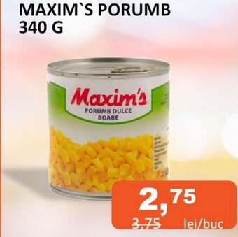 Unicarm MAXIM'S PORUMB 340 G Ofertă