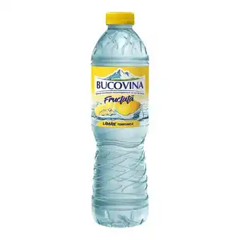 Auchan Apa fructata cu lamaie bucovina, 1.5l Ofertă