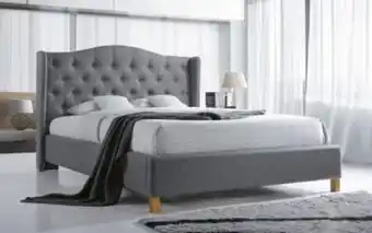 Mobila Videnov Pat dublu 180/200 gri Ofertă