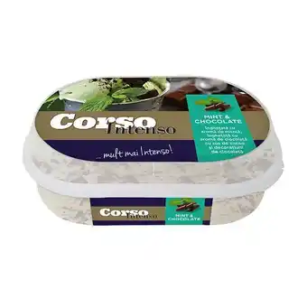 Auchan Inghetata cu menta si ciocolata corso intenso, 700 ml Ofertă