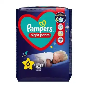 Auchan Scutec chilotel de noapte marimea 6 pampers night, 19 scutece Ofertă