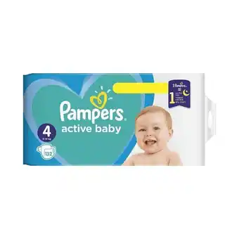 Scutece pampers active baby marimea 4, 9-14 kg, 132 de bucati