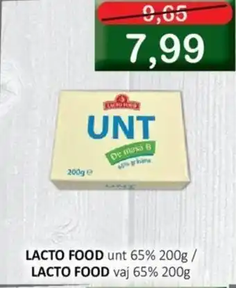CBA LACTO FOOD unt 65% 200g / LACTO FOOD vaj 65% 200g Ofertă