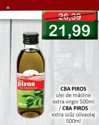 CBA CBA PIROS ulei de măsline extra virgin 500ml Ofertă