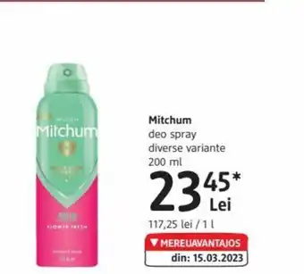Mitchum deo spray 200 ml