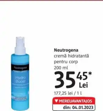 DM Neutrogena cremă hidratantă pentru corp 200 ml Ofertă