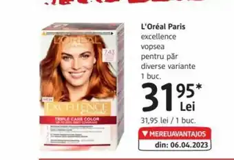 DM L'Oréal Paris excellence vopsea pentru păr Ofertă