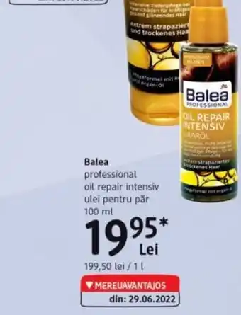 DM Balea professional oil repair intensiv ulei pentru păr 100 ml Ofertă