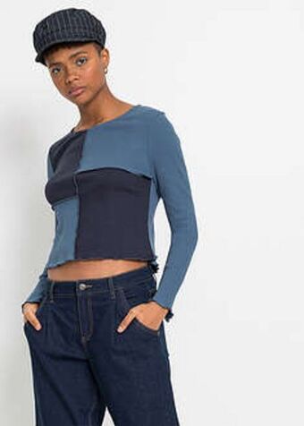 Bonprix Bluză în stil patchwork Ofertă