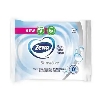 Auchan Hartie igienica umeda zewa sensitive, 42 de bucati Ofertă
