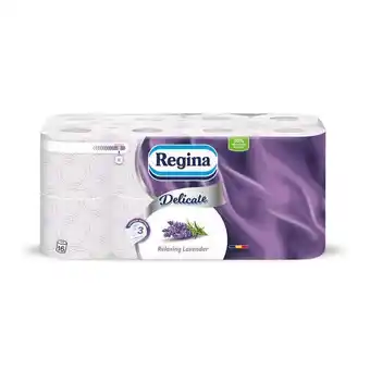 Hartie igienica regina delicate lavander, 16 role, 3 straturi