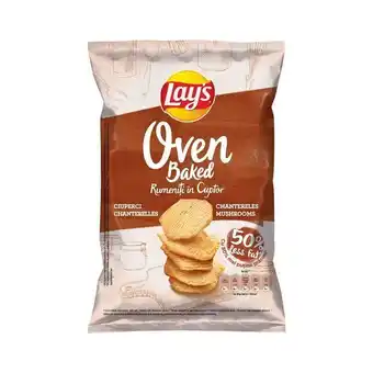Chipsuri rumeniti in cuptor cu ciuperci chanterelles, lay's, 125 g