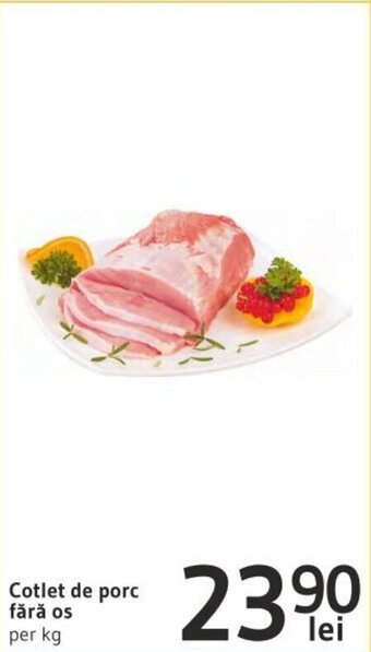 Supeco Cotlet de porc fără os per kg Ofertă