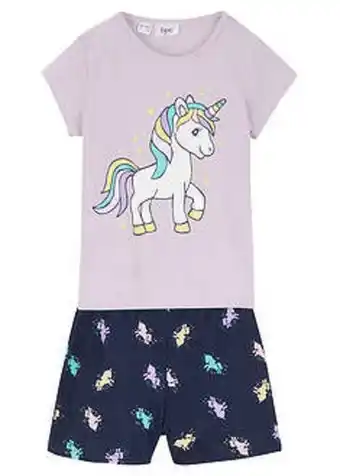 Pijama scurtă de fete (2piese)