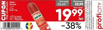 PROFI Caroli Salam Victoria 800g Ofertă