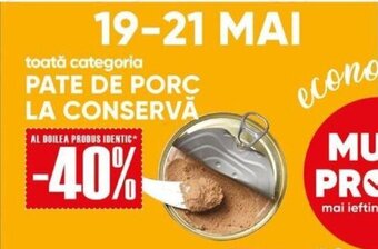 PROFI toată categoria PATE DE PORC LA CONSERVĂ Ofertă