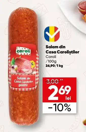 PROFI Caroli Salam din Casa Caroliştilor 100g Ofertă
