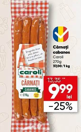 PROFI Caroli Cârnaţi cabanos 270g Ofertă