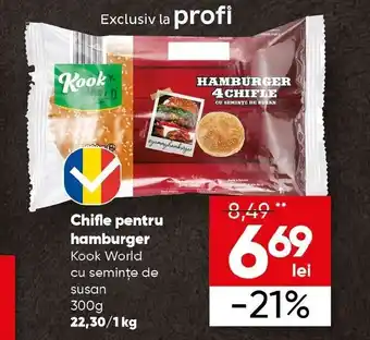 PROFI Chifle pentru hamburger Kook World 300g Ofertă
