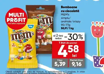 PROFI Bomboane cu ciocolată M&M's 90g/77g Ofertă