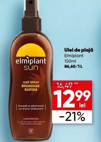 PROFI Ulei de plajă Elmiplant 150ml Ofertă