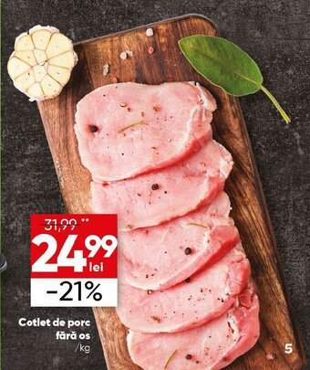 PROFI Cotlet de porc fără os /kg Ofertă