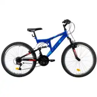 Altex Bicicleta copii mtb dhs terrana 2441, roata 24, 18 viteze, frana v-brake, albastru Ofertă