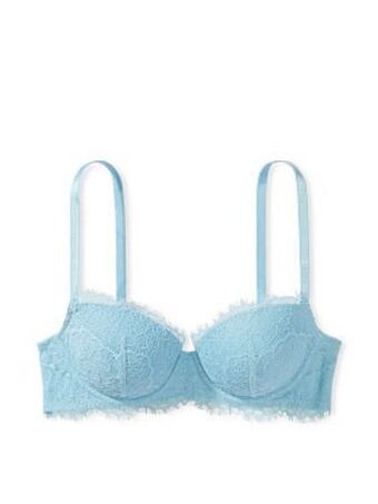 Lightly lined lace demi bra