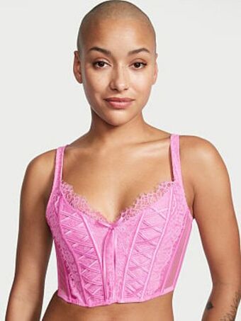 Unlined lace-up corset top