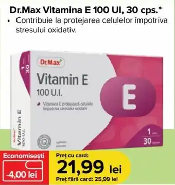 Dr.Max Vitamina E 100 UI, 30 cps.