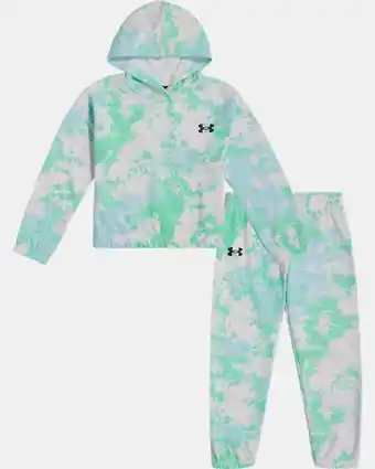 Little girls' ua ice-dye hoodie set