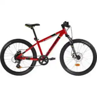 Bicicletă mtb rockrider st900 24 roșu copii 9-12 ani